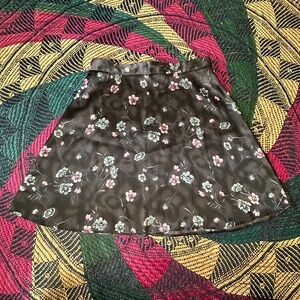 Vintage Floral Midi Skirt Size 13/14